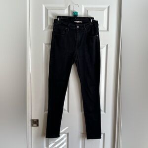 Levi's Black 721 Skinny Jeans High-Waisted Size 30